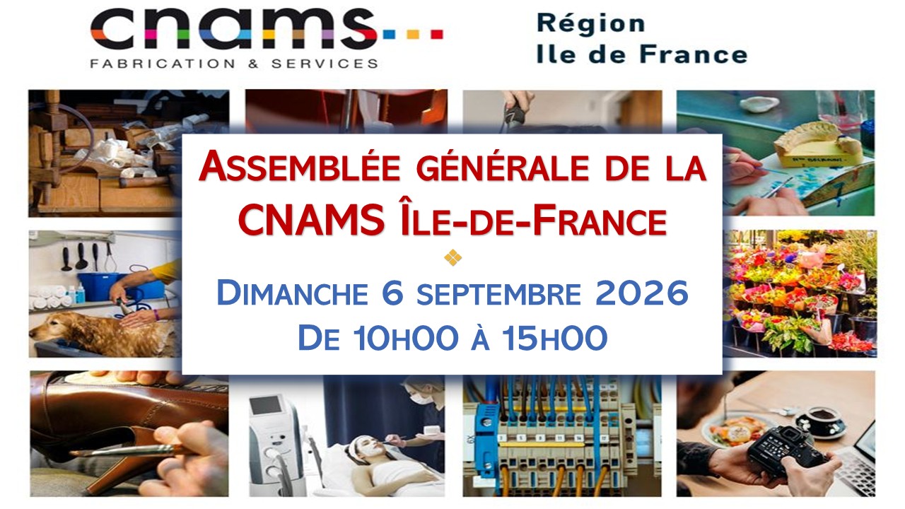 Assemblée Générale 2026 de la CNAMS Île-de-France : réservez la date !